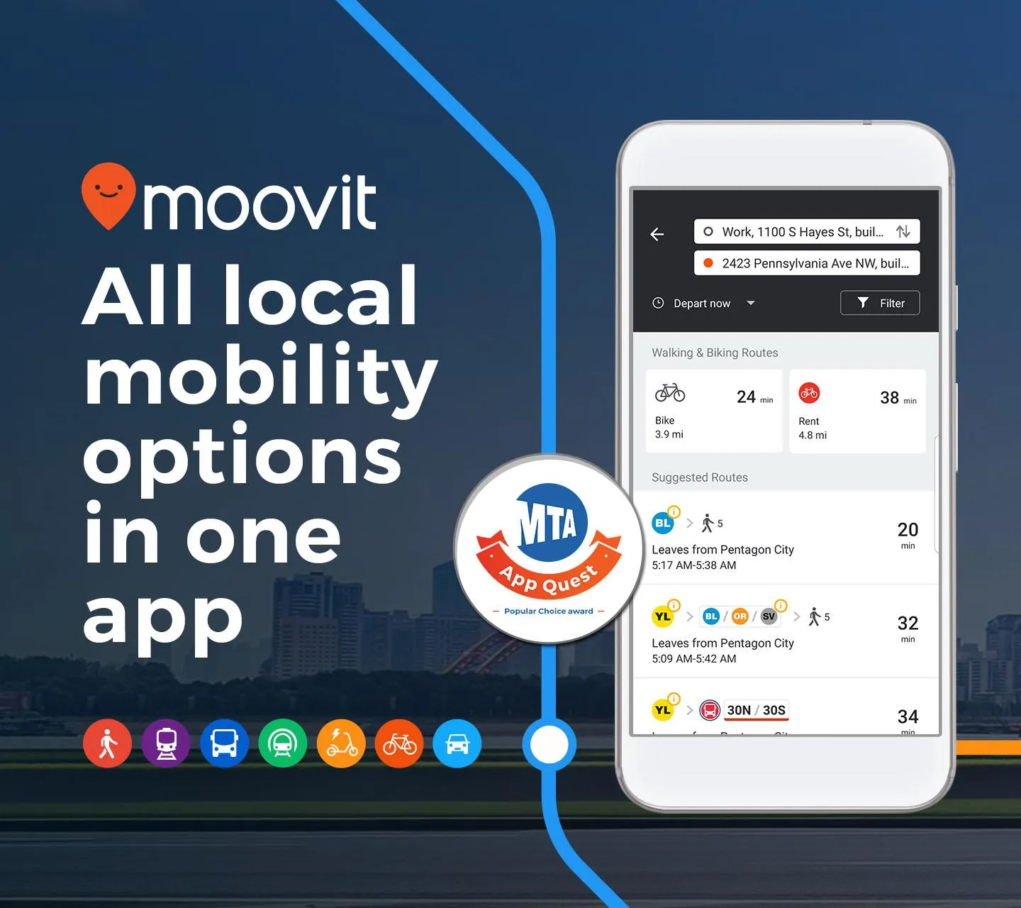 Moovit: Transit & Bus Tracker | Indus Appstore | Screenshot