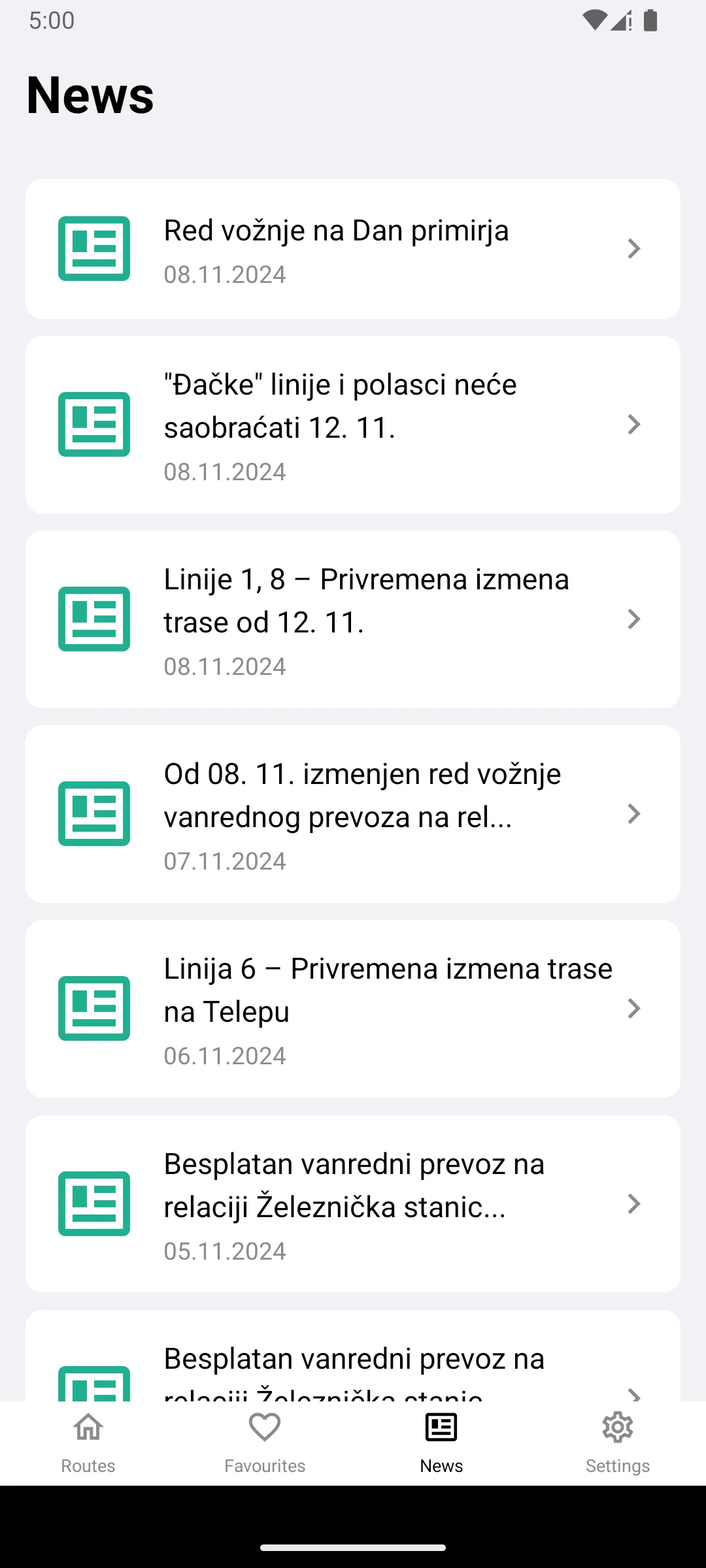 Public Transport Novi Sad | Indus Appstore | Screenshot