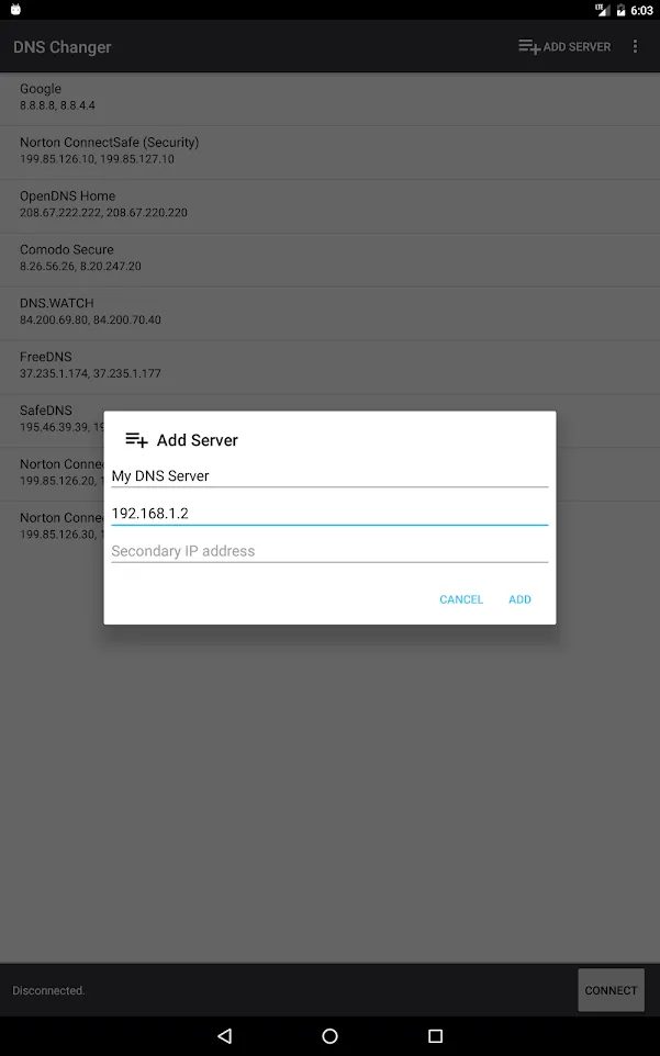 DNS Changer - Lilly | Indus Appstore | Screenshot