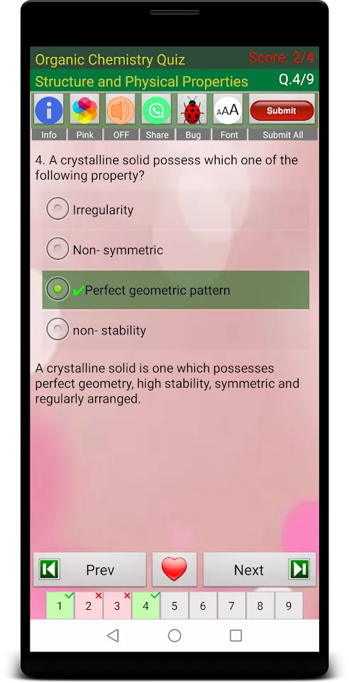 Organic Chemistry Quiz | Indus Appstore | Screenshot