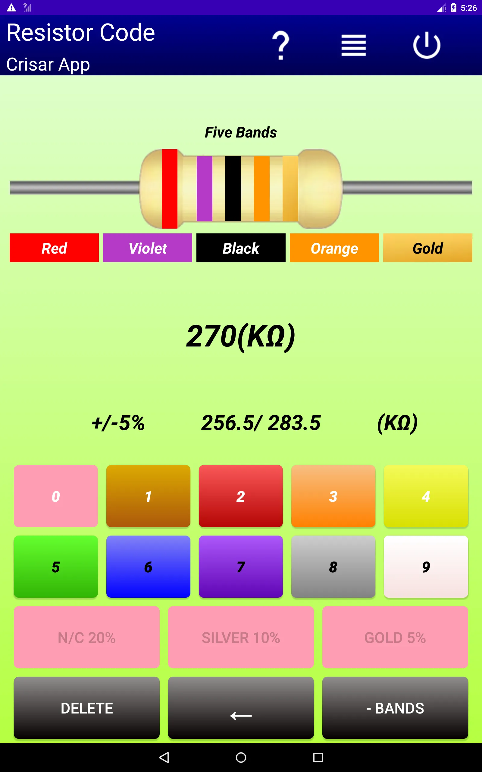 Resistor Code | Indus Appstore | Screenshot