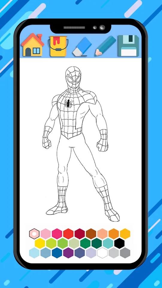 Spider super hero coloring man | Indus Appstore | Screenshot