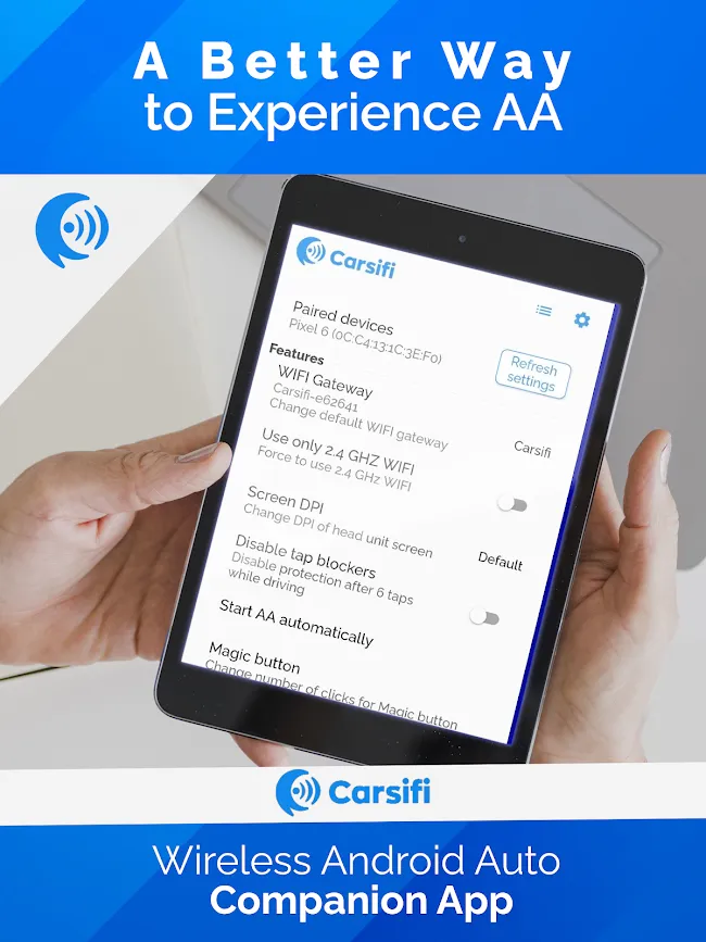 Carsifi Wireless Android Auto | Indus Appstore | Screenshot