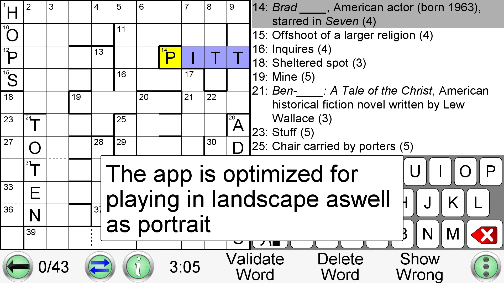 Barred Crossword | Indus Appstore | Screenshot