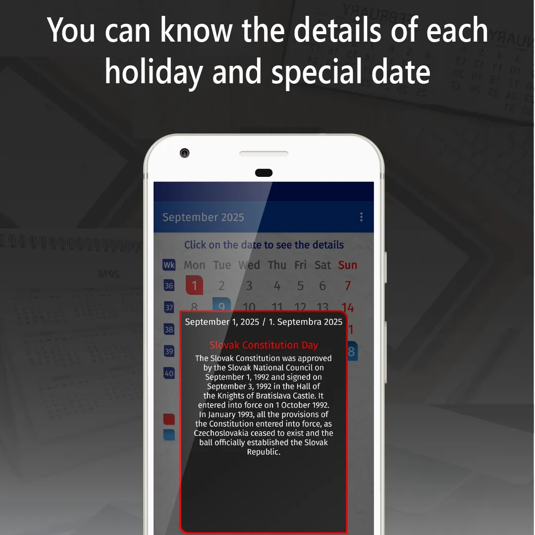 slovakia calendar 2025 | Indus Appstore | Screenshot