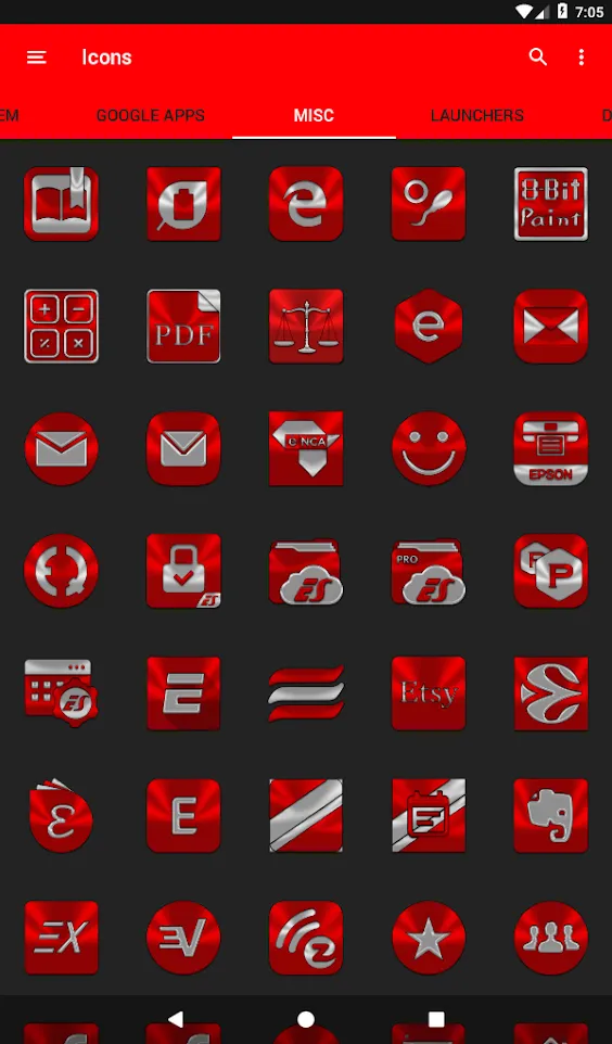 Red Icon Pack | Indus Appstore | Screenshot