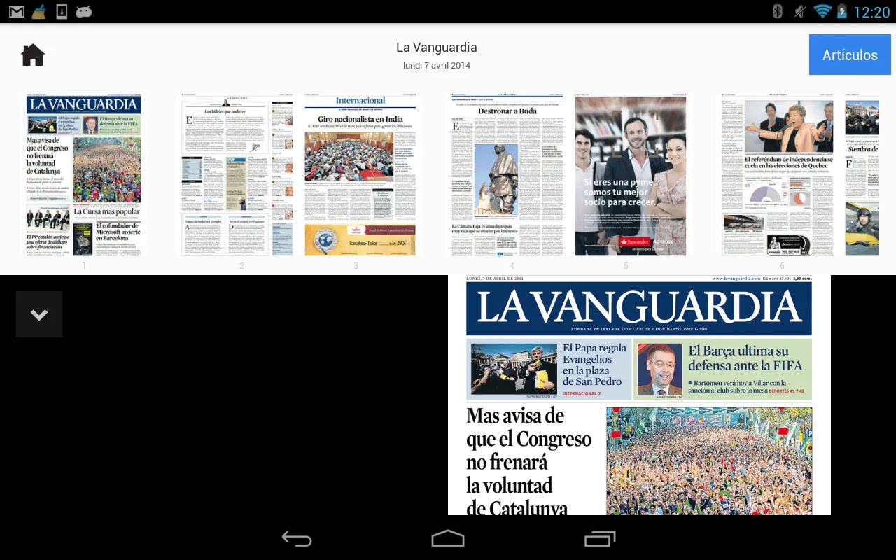 LA VANGUARDIA EDICIÓN IMPRESA | Indus Appstore | Screenshot