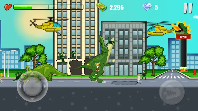 Jurassic Dinosaur City Rampage | Indus Appstore | Screenshot