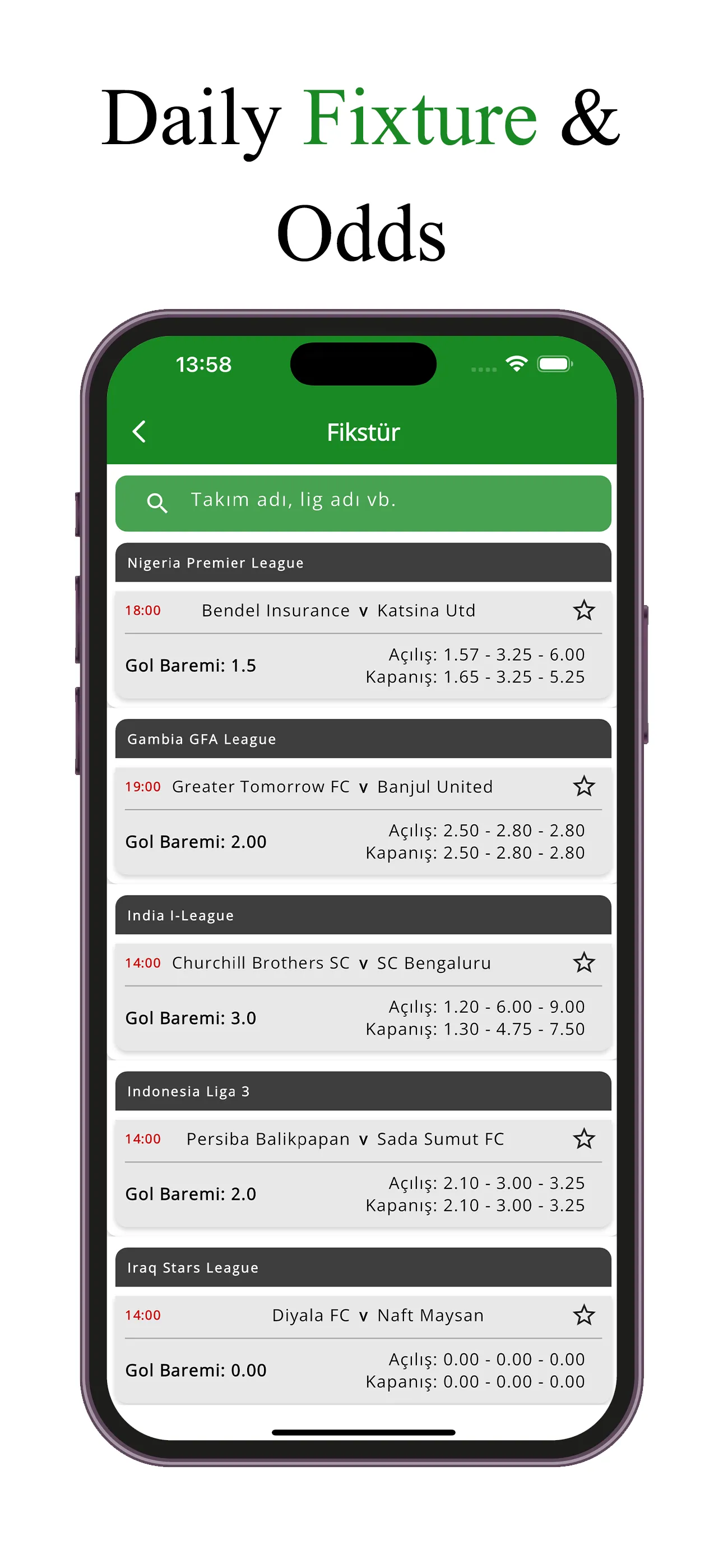 iTahmin - Live Football Stats | Indus Appstore | Screenshot