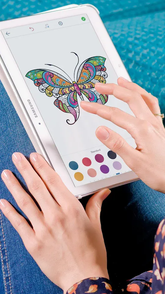 Adult Butterfly Coloring Pages | Indus Appstore | Screenshot