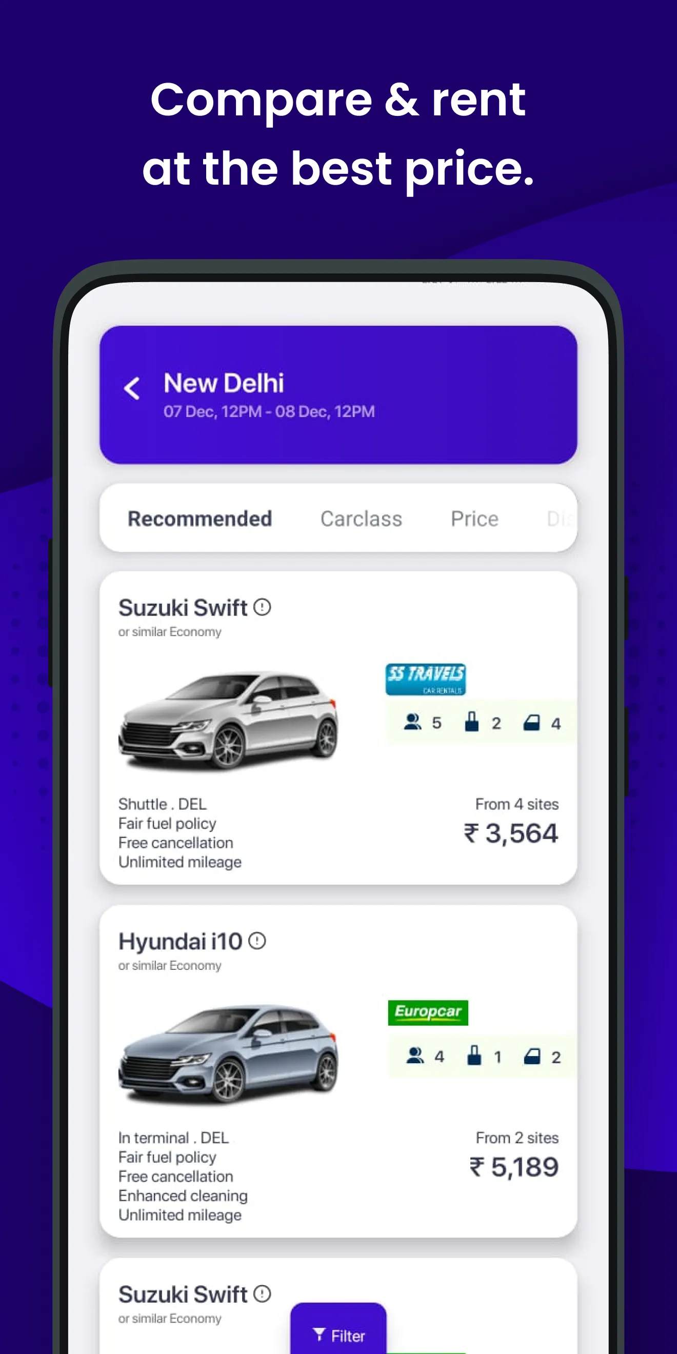 Cheap Car Rental・Rent a Car | Indus Appstore | Screenshot