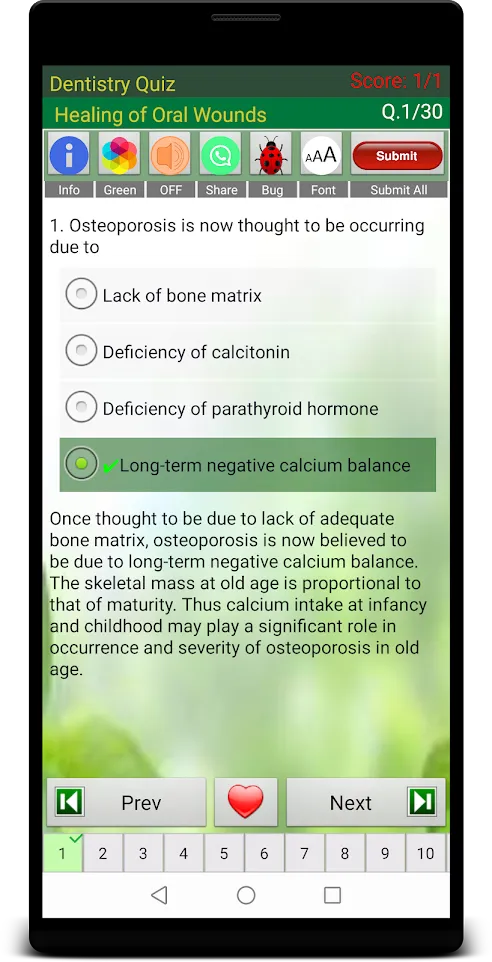 Dentistry Quiz | Indus Appstore | Screenshot