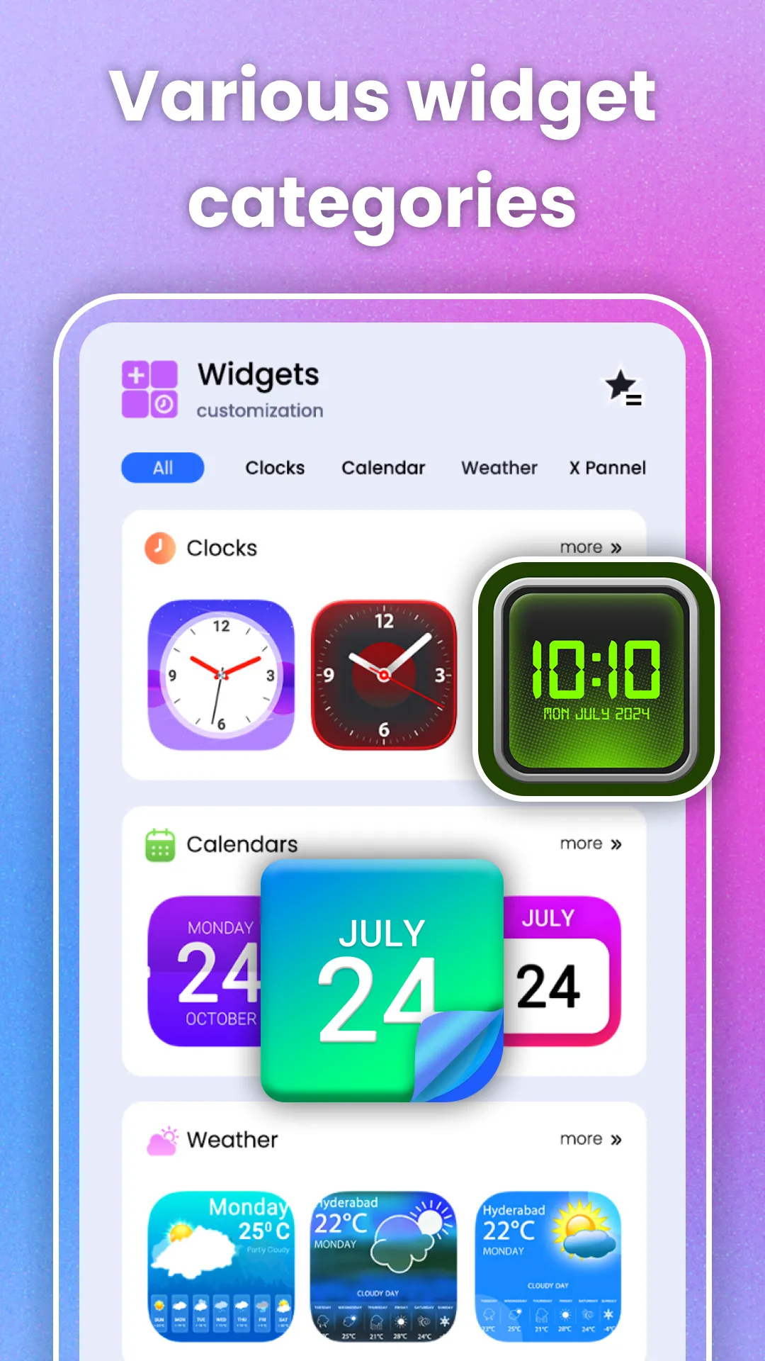 Fine Color Widgets | Indus Appstore | Screenshot