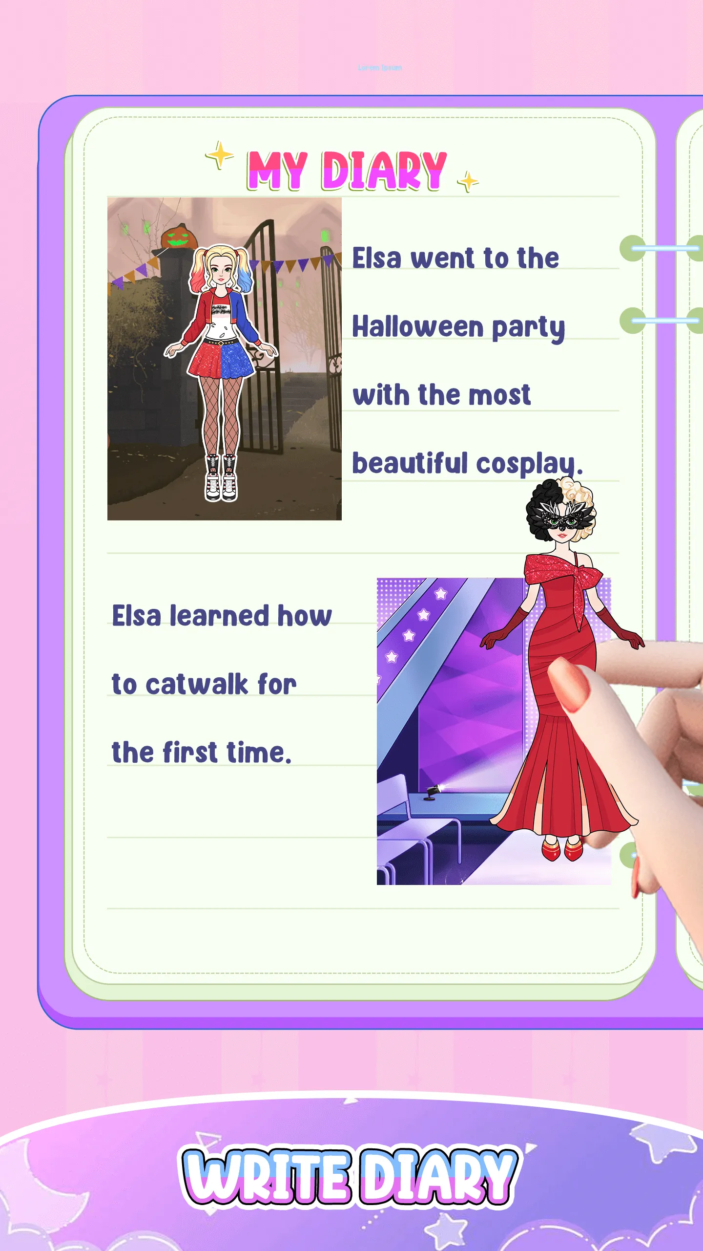 Paper Doll Diary: Dress Up DIY | Indus Appstore | Screenshot