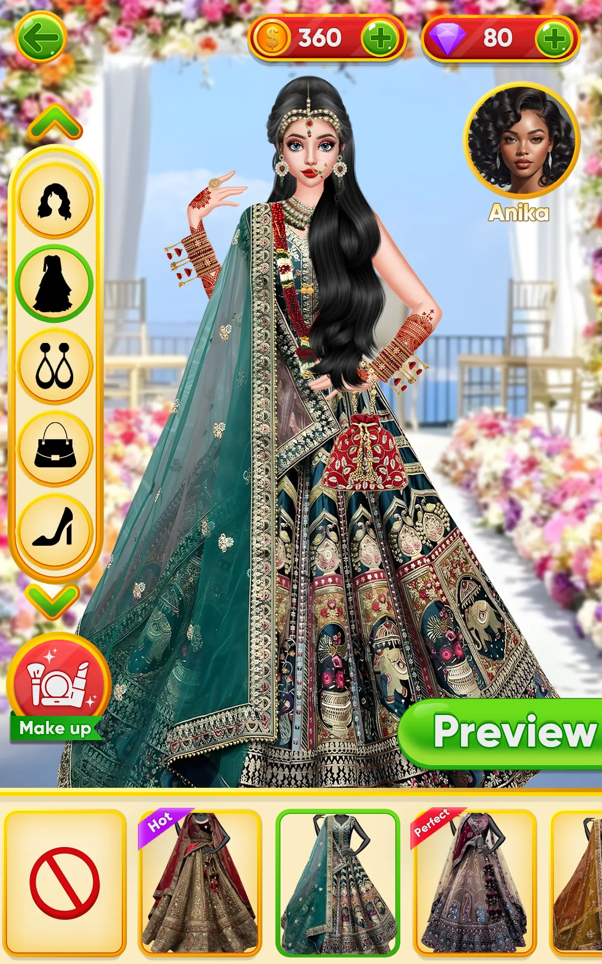 Indian Wedding Bridal Dress up | Indus Appstore | Screenshot