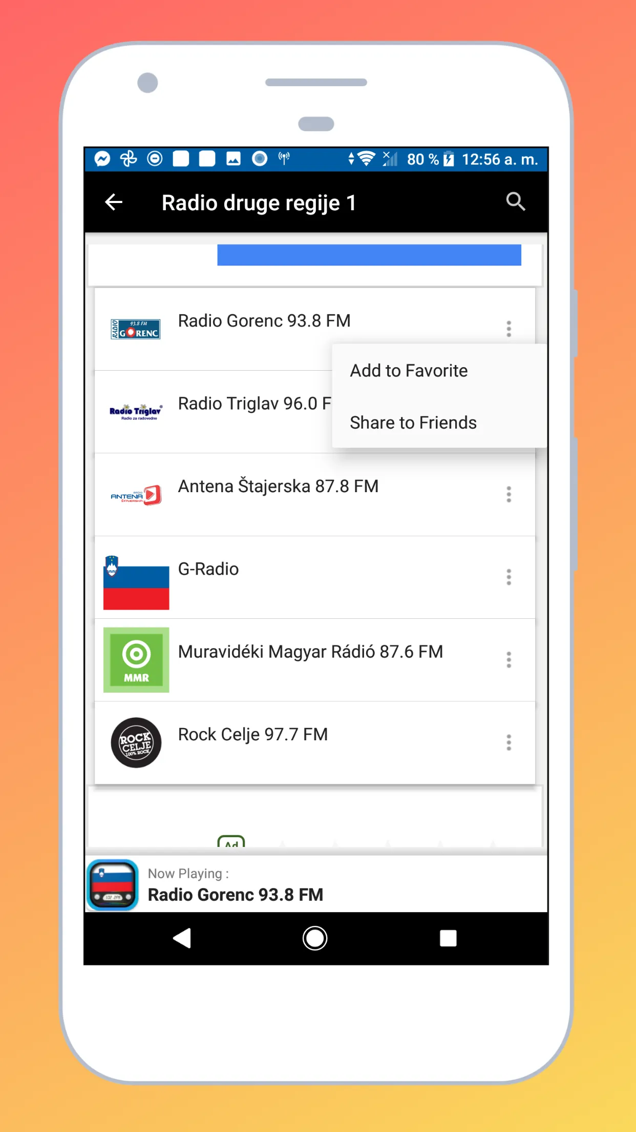 Radio Slovenia + Radio Online | Indus Appstore | Screenshot