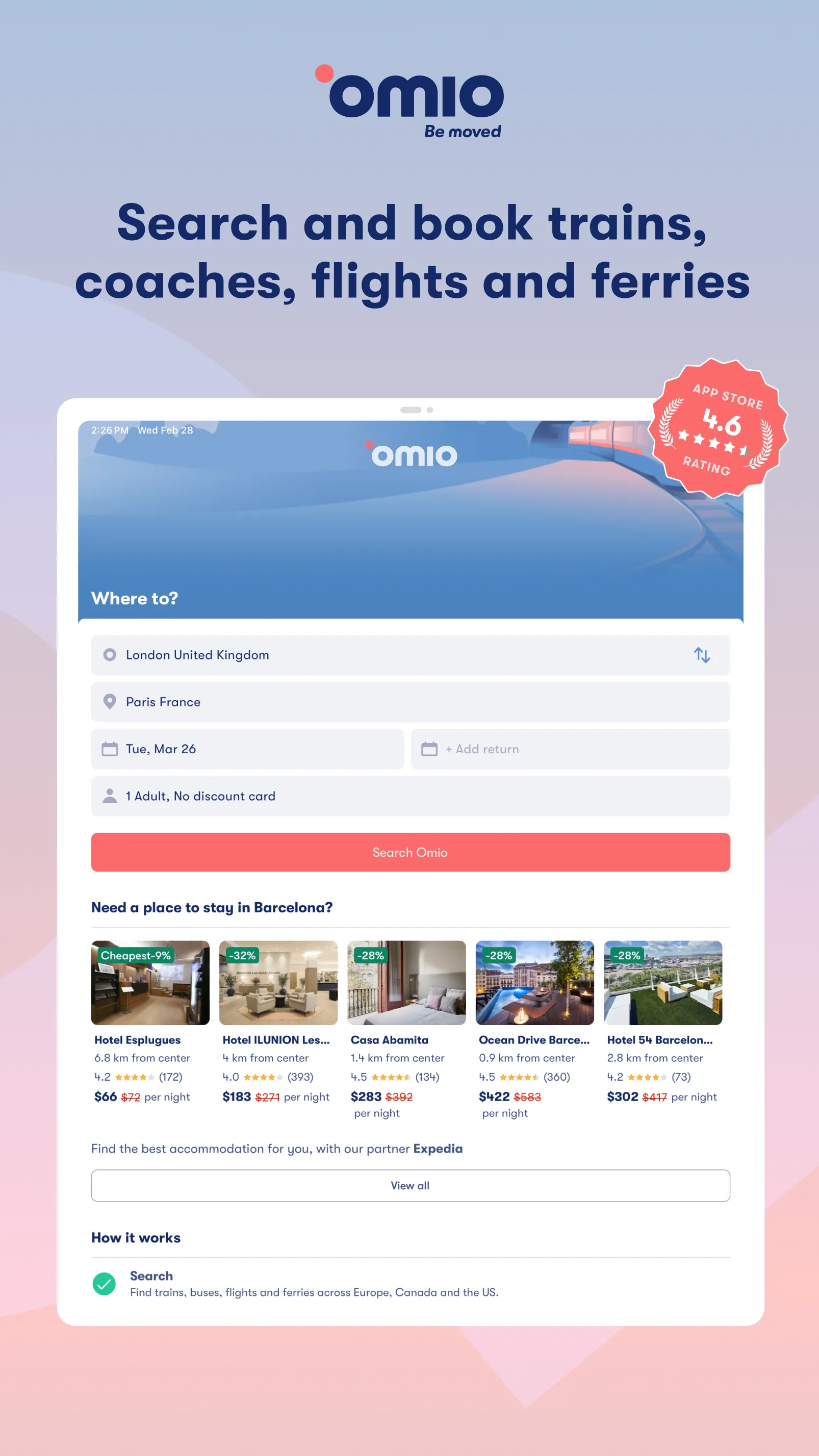 Omio: Train and bus travel app | Indus Appstore | Screenshot