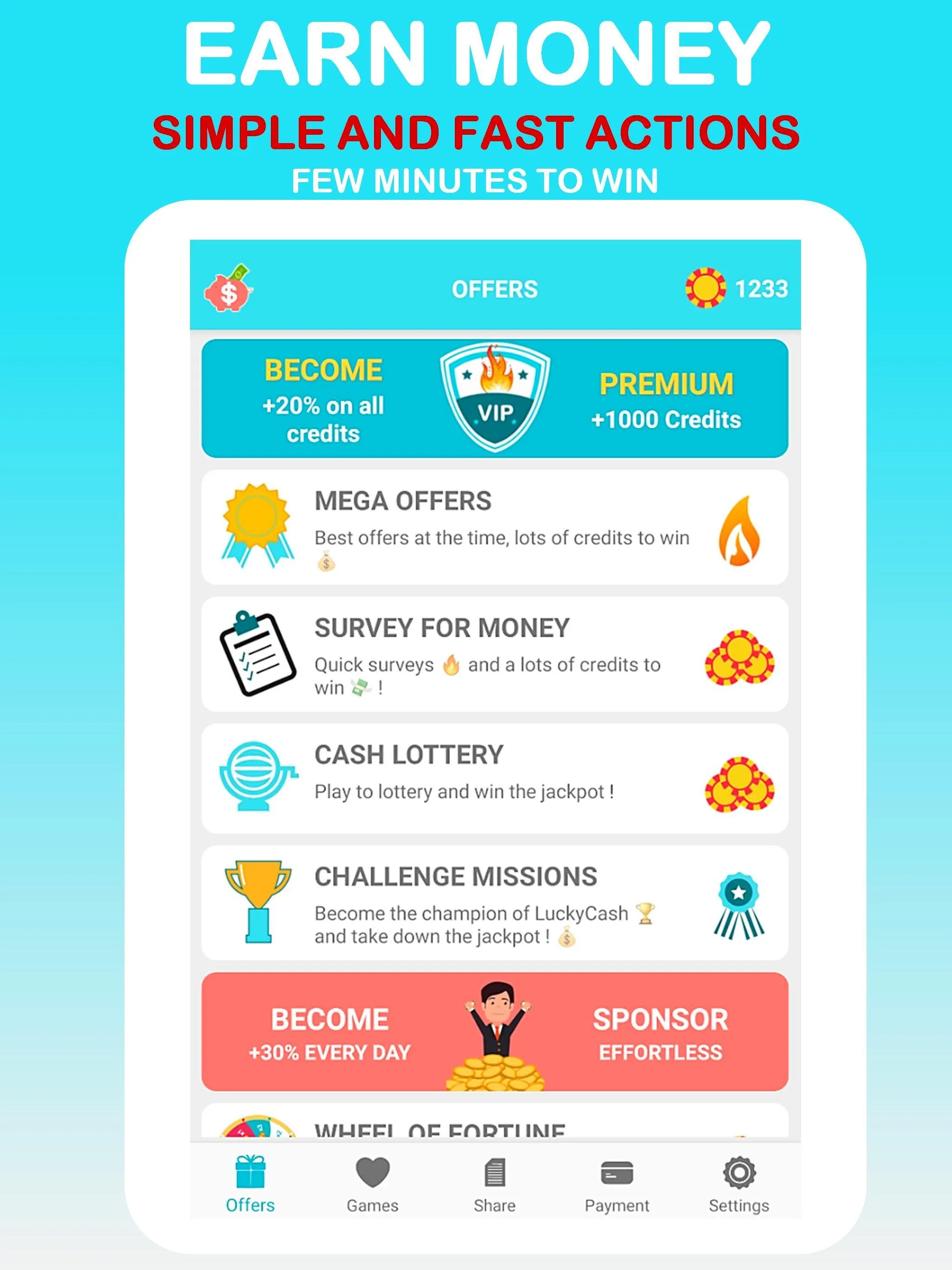 LuckyCash - earn and learn ! | Indus Appstore | Screenshot