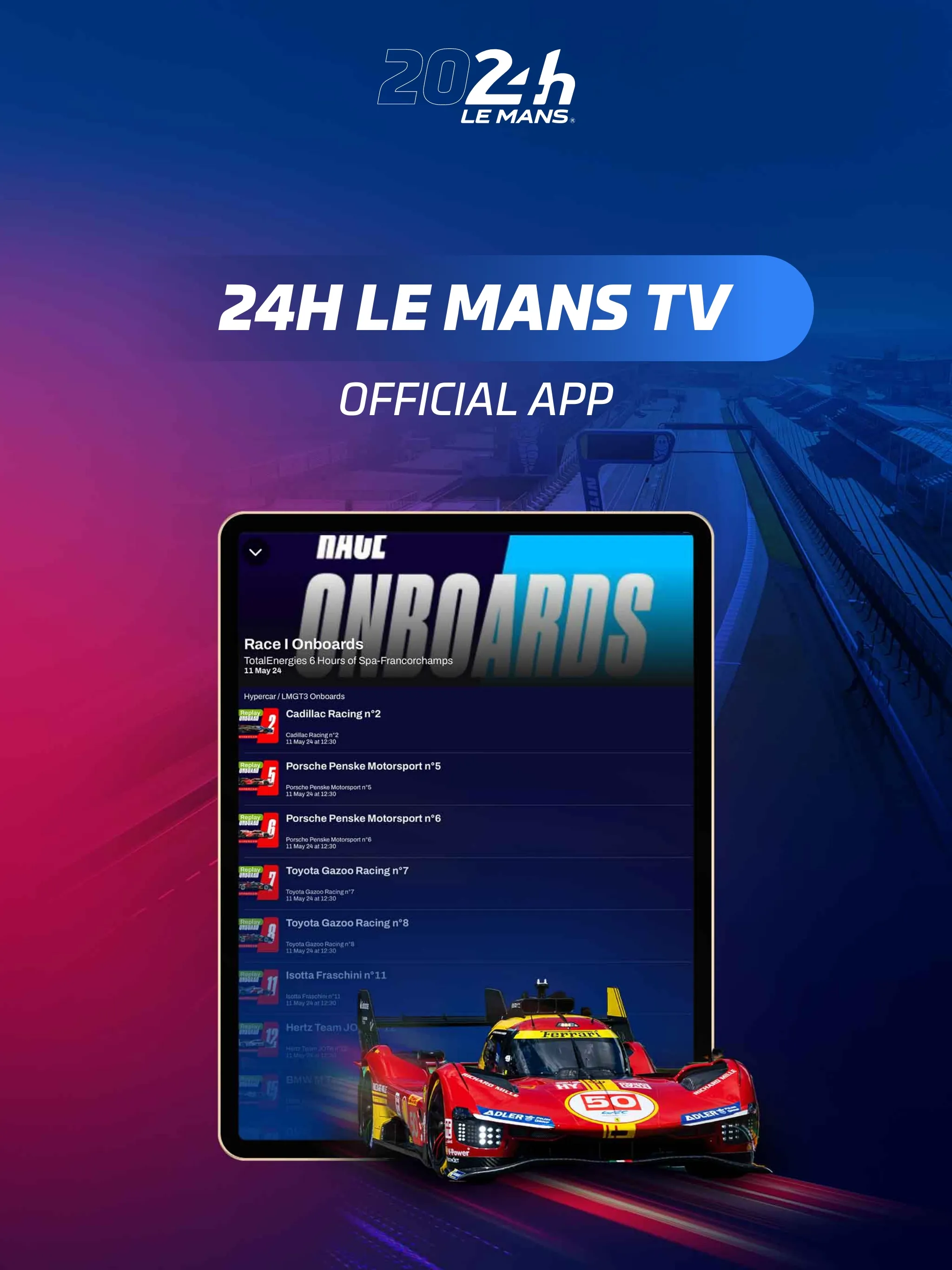 FIA WEC TV | Indus Appstore | Screenshot