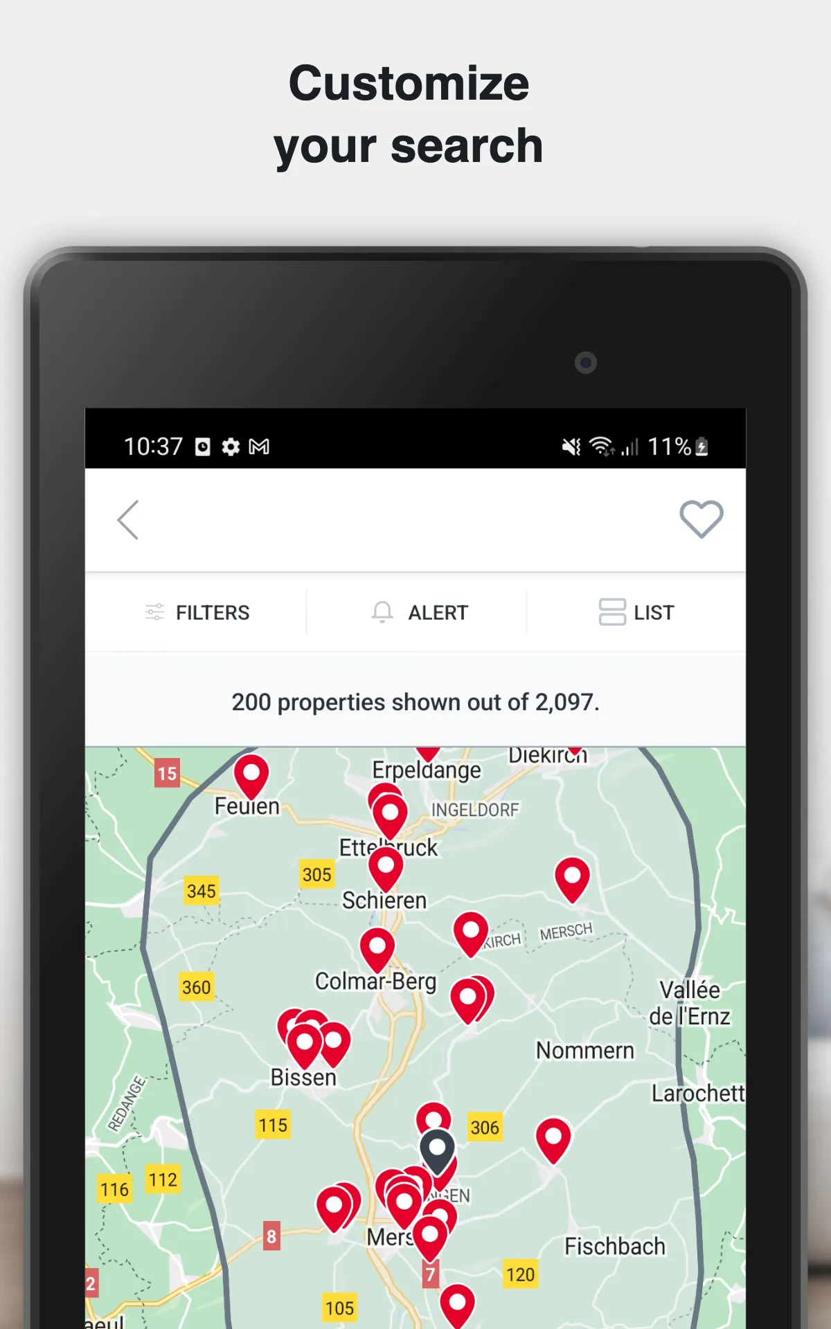 atHome Luxembourg Real Estate | Indus Appstore | Screenshot