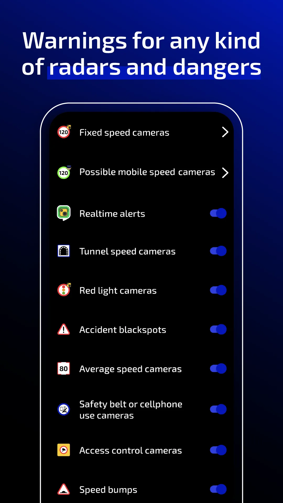 Radarbot Speed Camera Detector | Indus Appstore | Screenshot