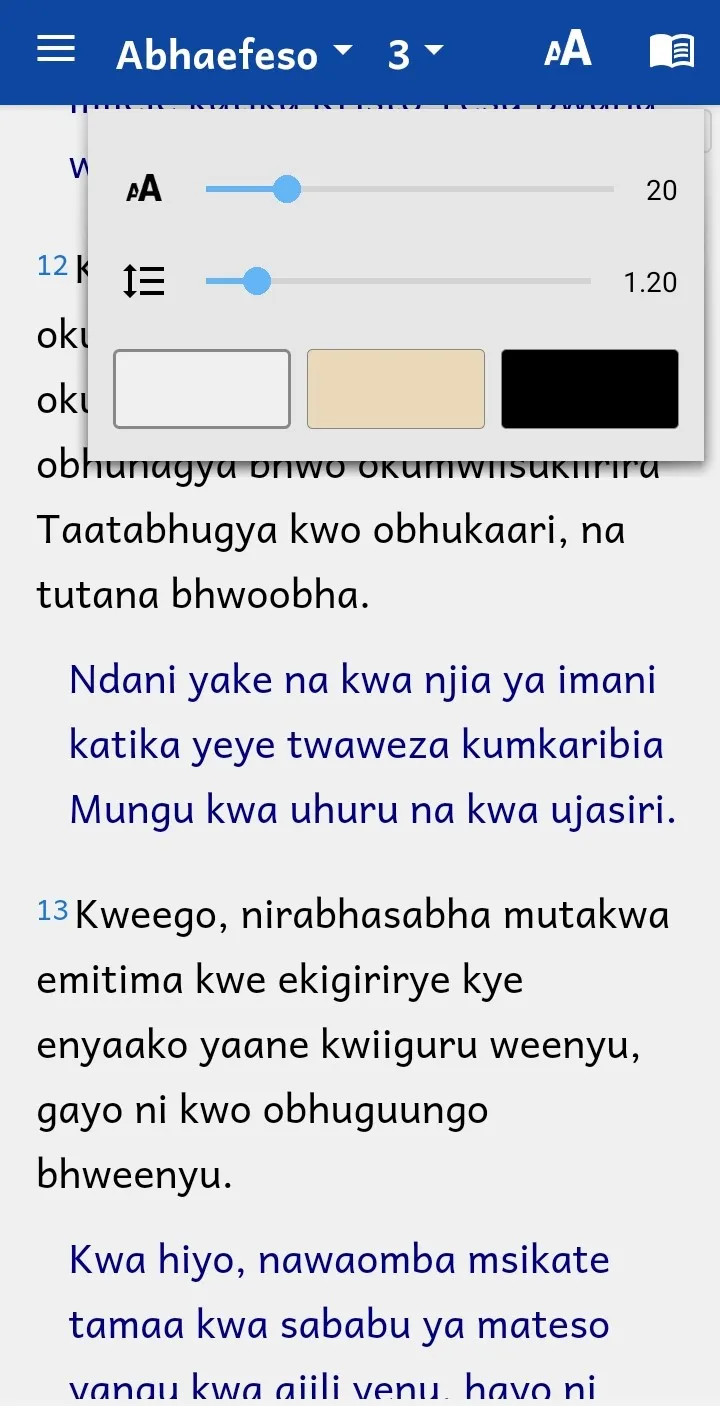 Zanaki Bible with Swahili | Indus Appstore | Screenshot