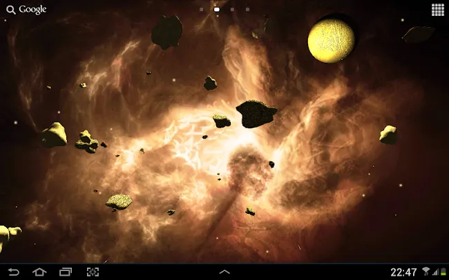 Asteroids 3D live wallpaper | Indus Appstore | Screenshot