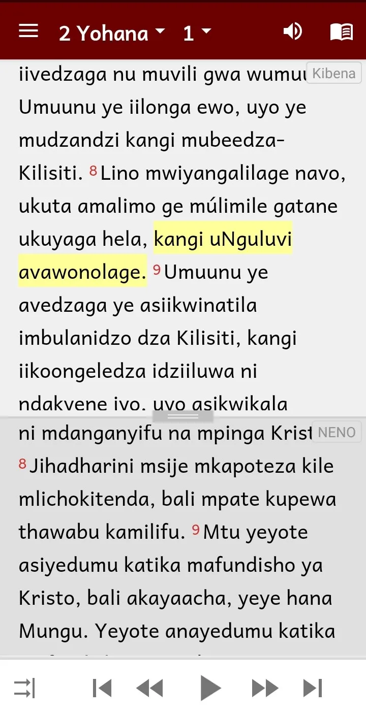 Bena Bible with Swahili NT | Indus Appstore | Screenshot