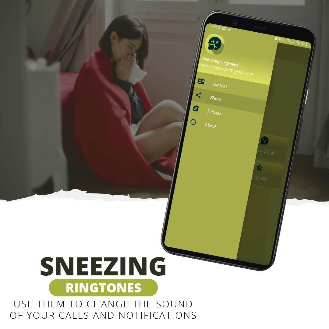 Sneeze ringtones-sneeze sounds | Indus Appstore | Screenshot