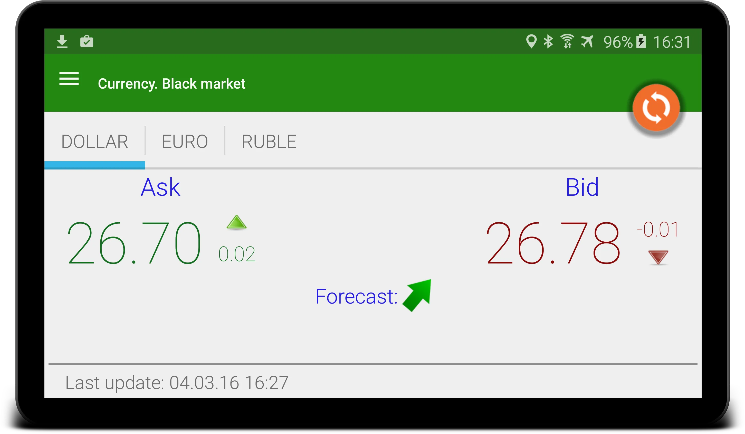 Hryvna Real Exchange Rate | Indus Appstore | Screenshot