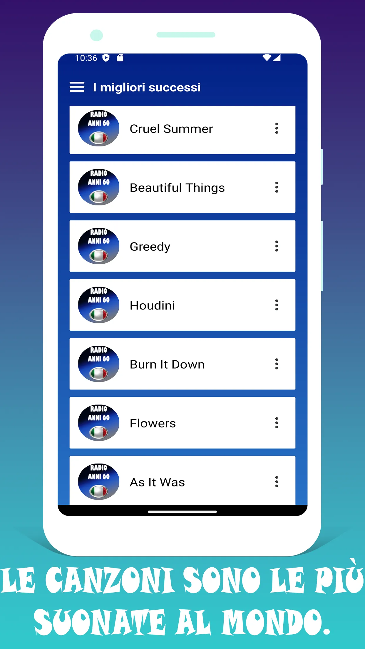Radio Italia Anni 60 Roma App | Indus Appstore | Screenshot