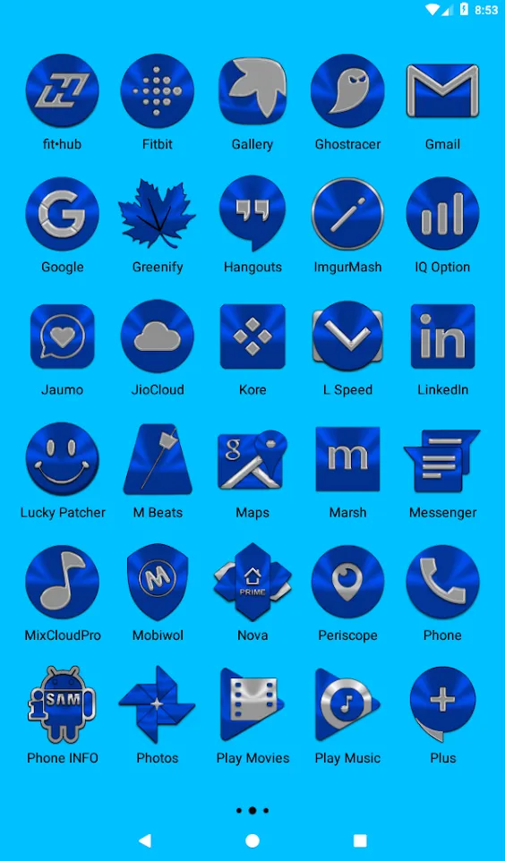 Blue Icon Pack | Indus Appstore | Screenshot