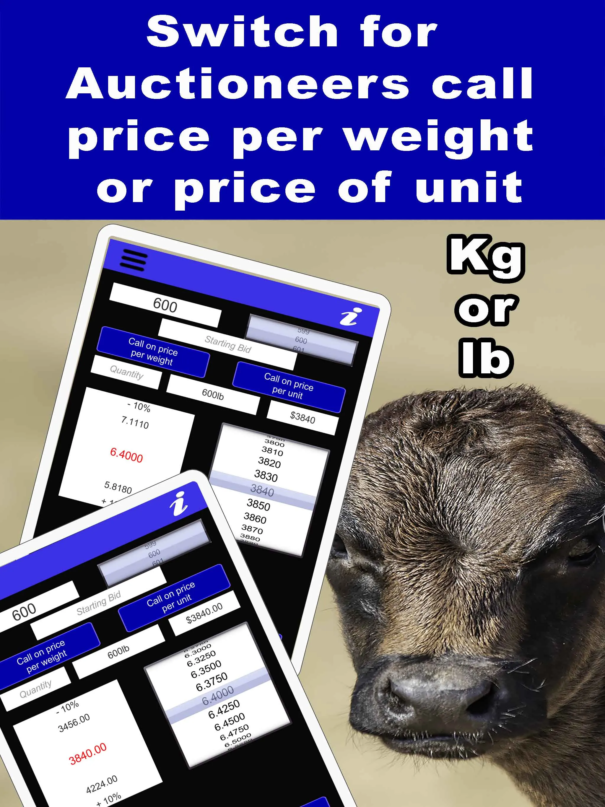 Livestock Auction Calculator | Indus Appstore | Screenshot