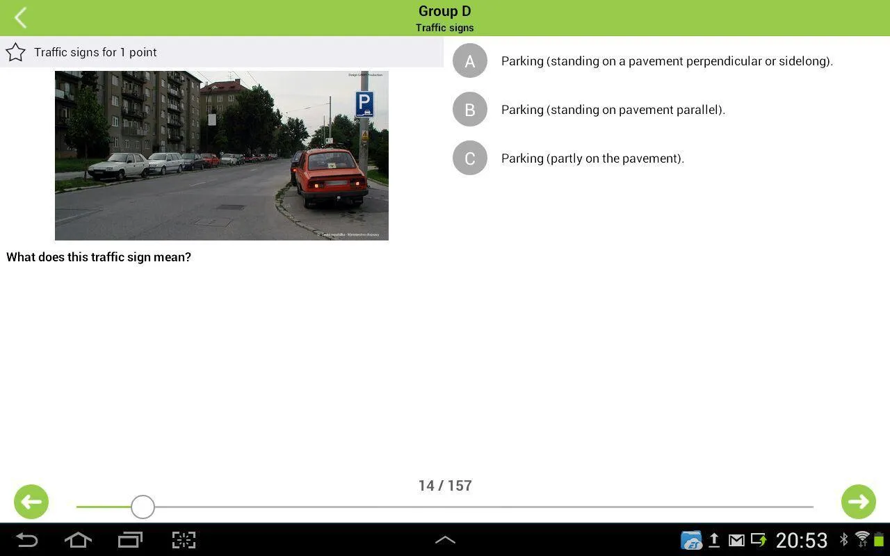 Driving school tests (CZ) | Indus Appstore | Screenshot