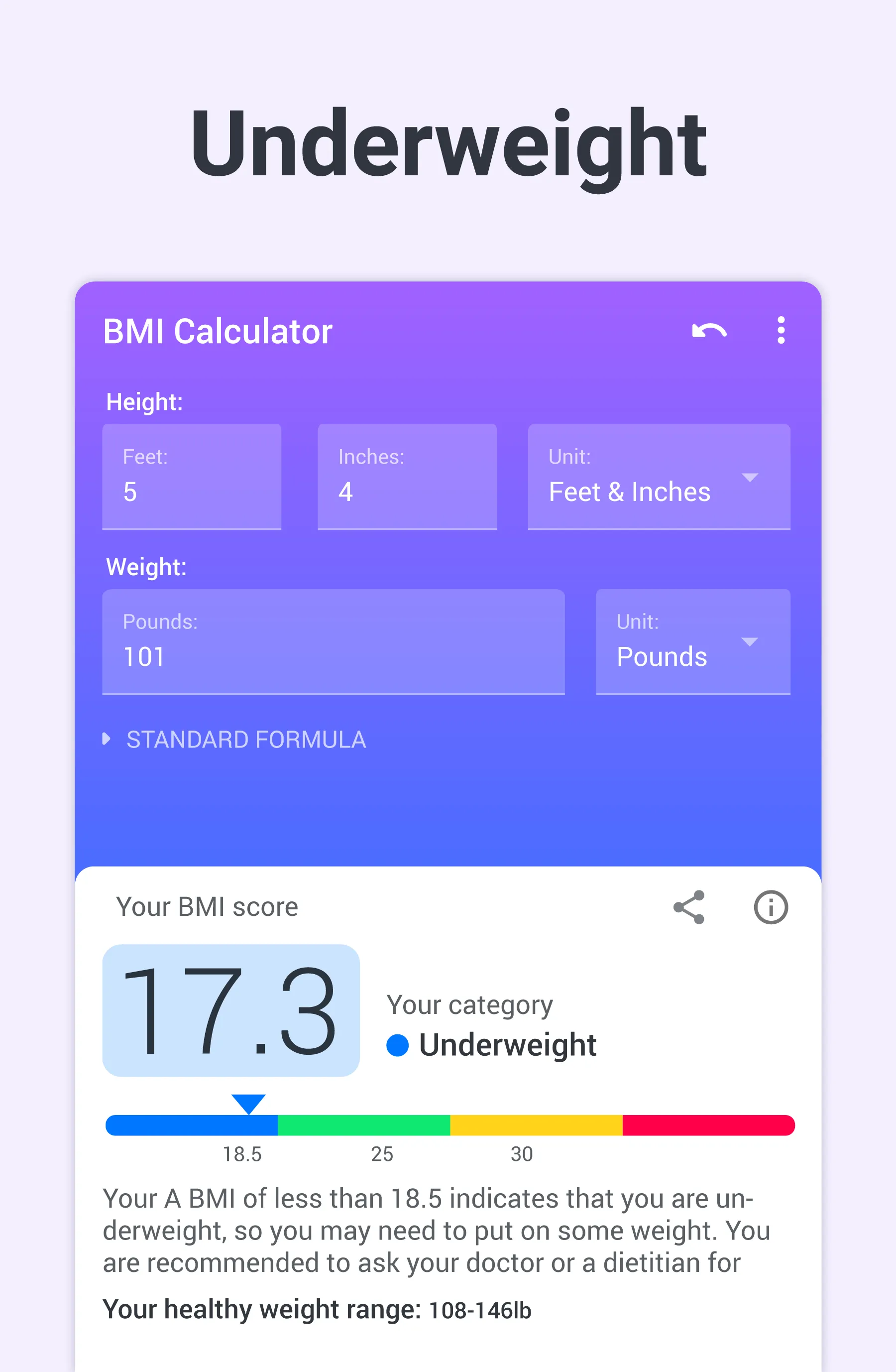 BMI Calculator Body Mass Index | Indus Appstore | Screenshot