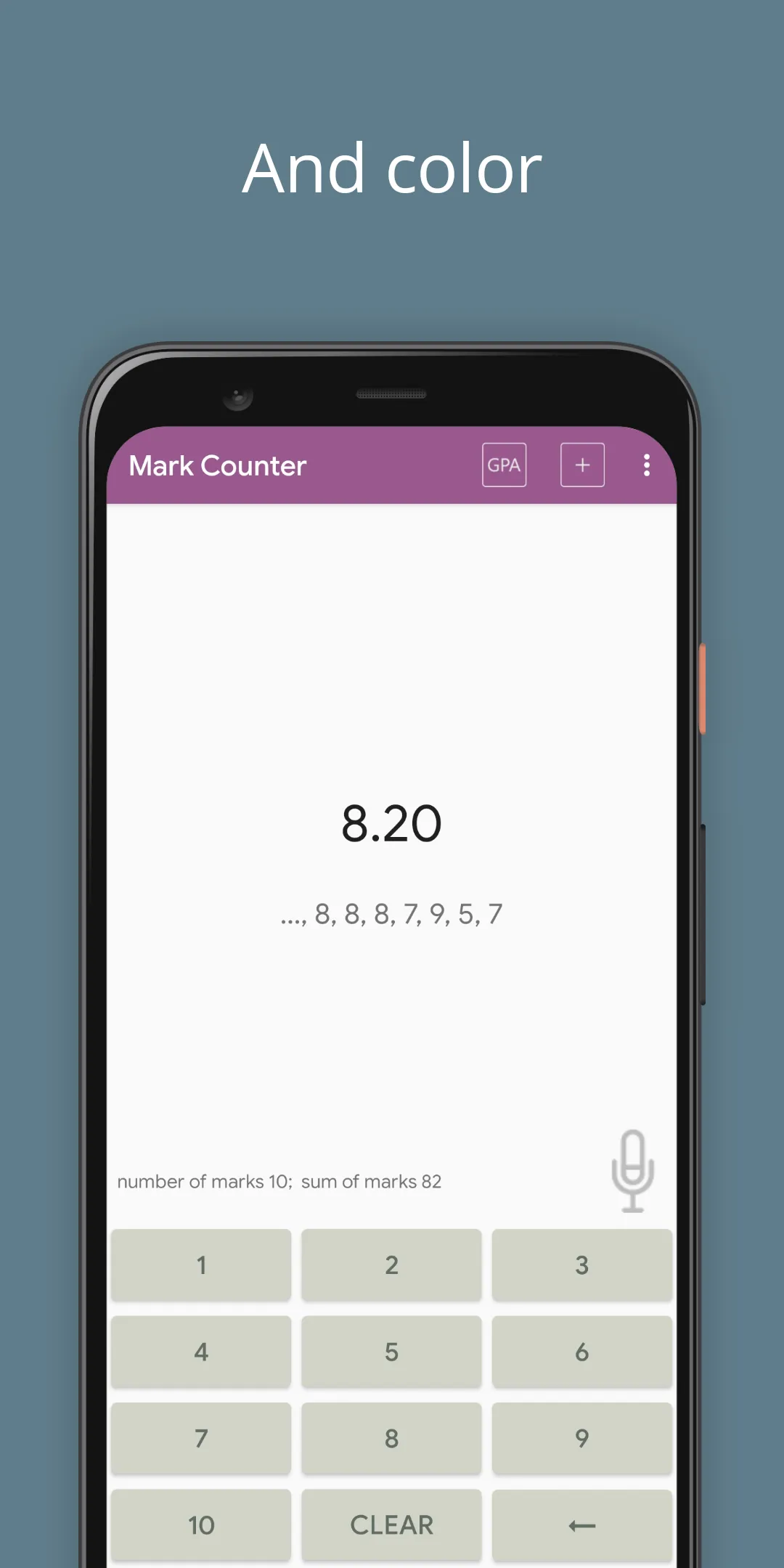 Mark Counter - Average mark | Indus Appstore | Screenshot