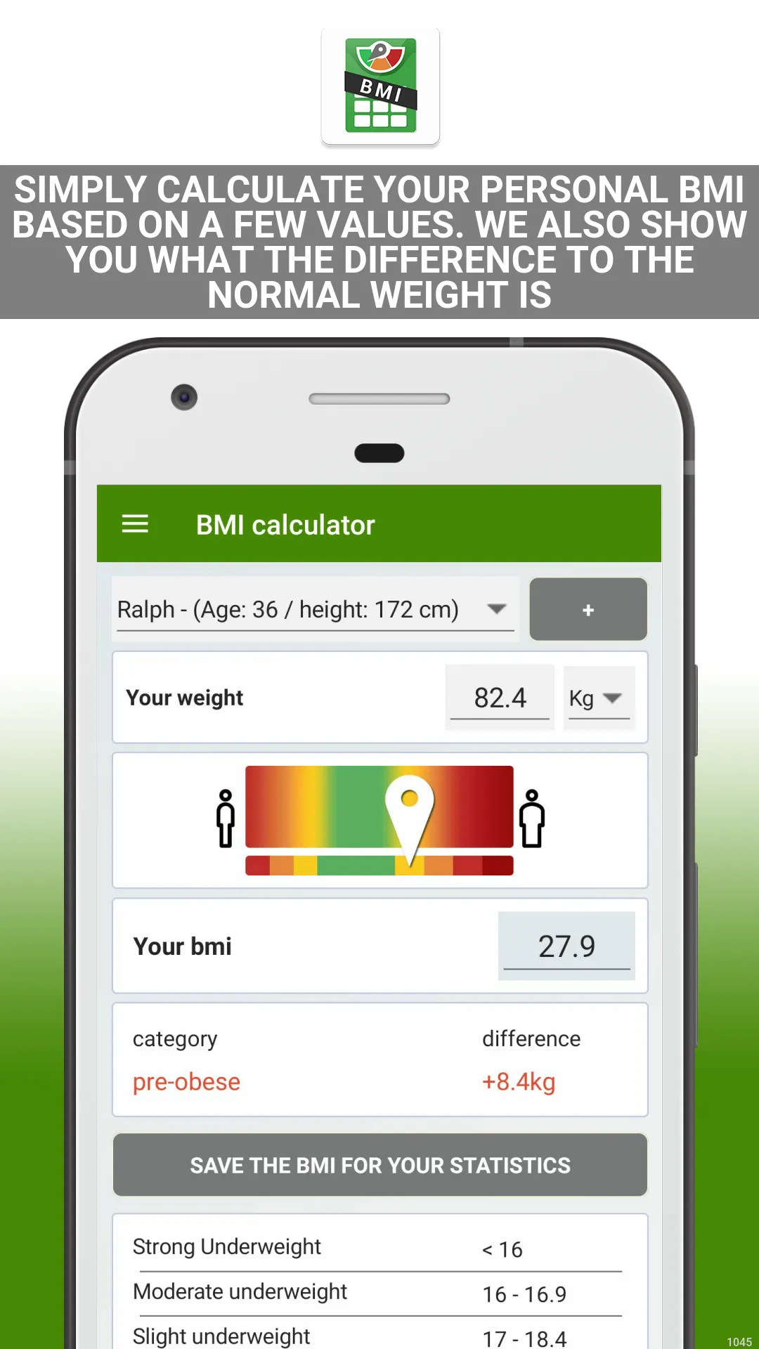 BMI calculator | Indus Appstore | Screenshot