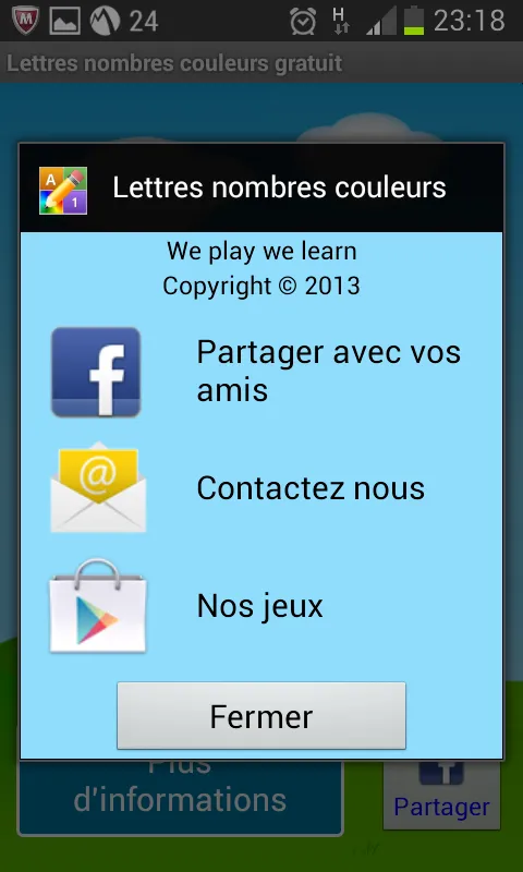 Lettres Nombres en Français | Indus Appstore | Screenshot