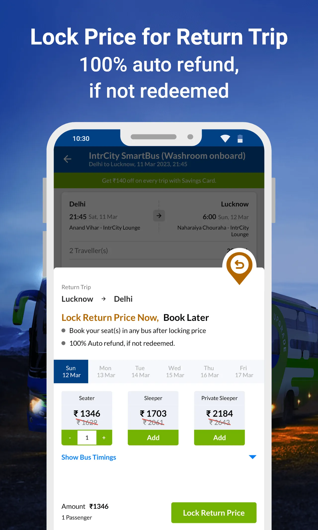 IntrCity: Bus Ticket Booking | Indus Appstore | Screenshot