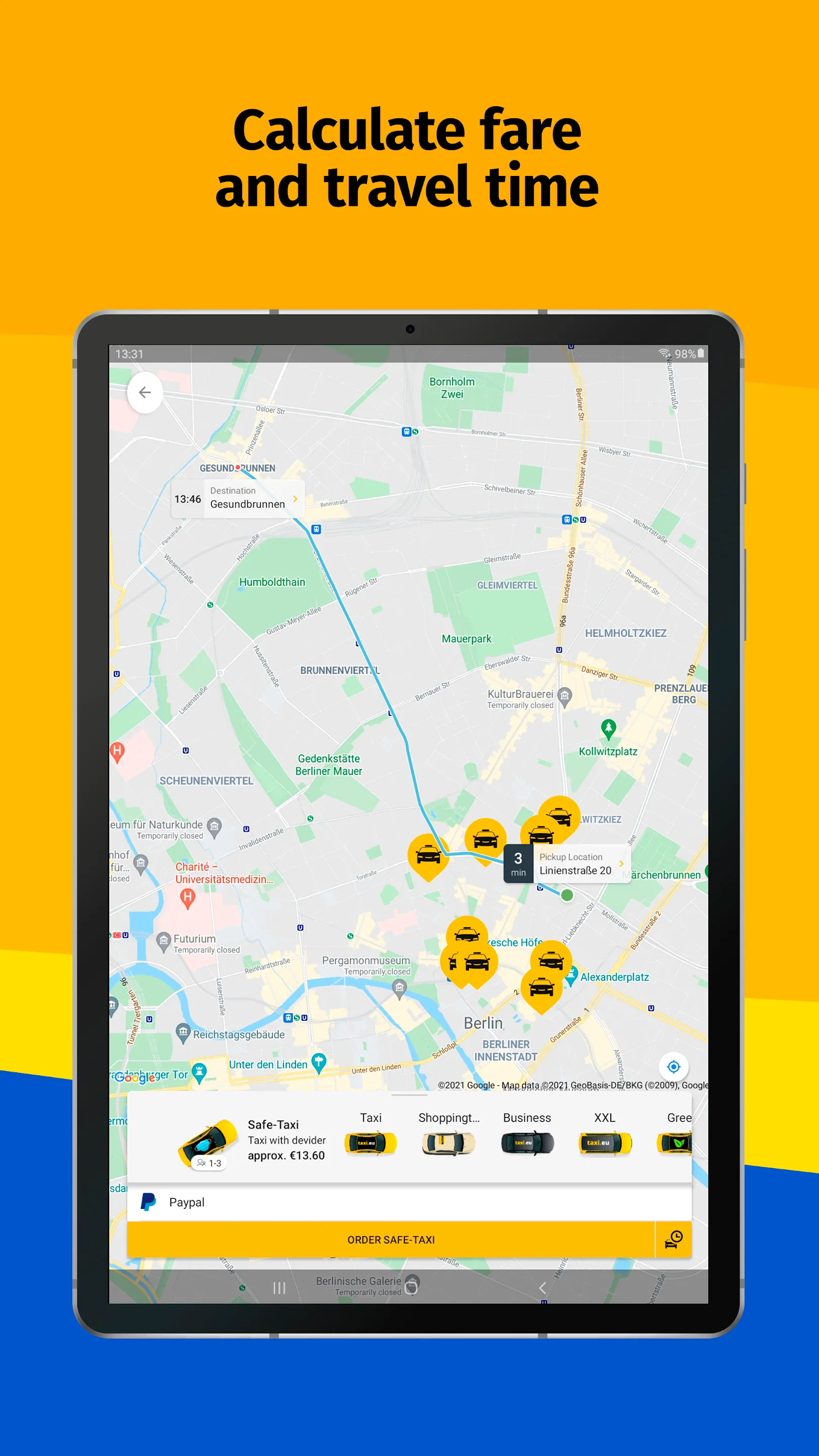 taxi.eu - Taxi App for Europe | Indus Appstore | Screenshot