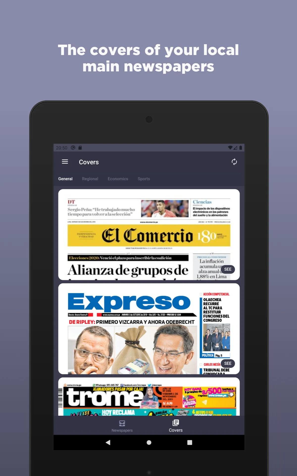 Peruvian Newspapers | Indus Appstore | Screenshot