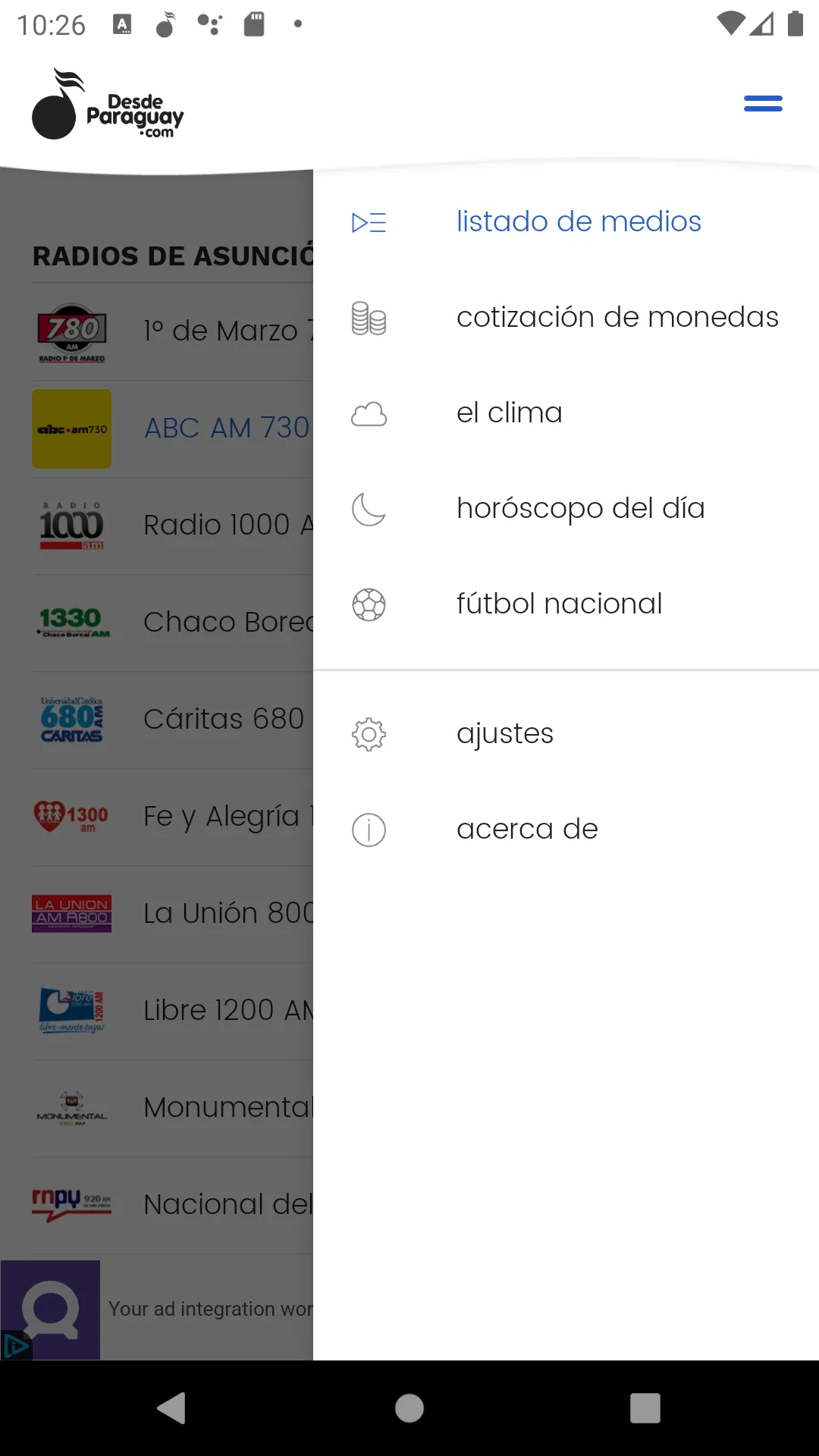 DesdePy Radios del Paraguay | Indus Appstore | Screenshot