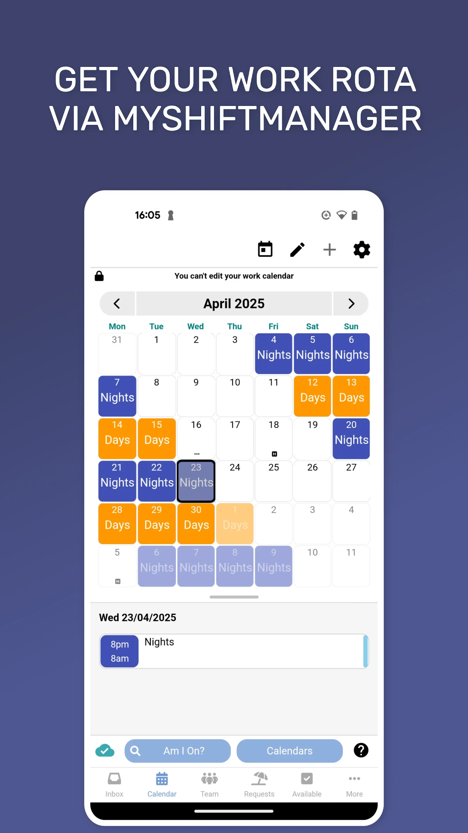 My Shift Planner - Calendar | Indus Appstore | Screenshot