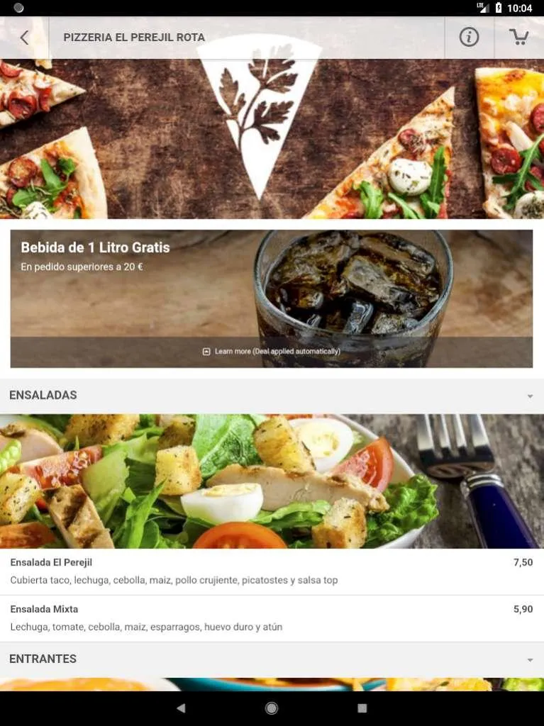 Pizzeria El Perejil Rota | Indus Appstore | Screenshot