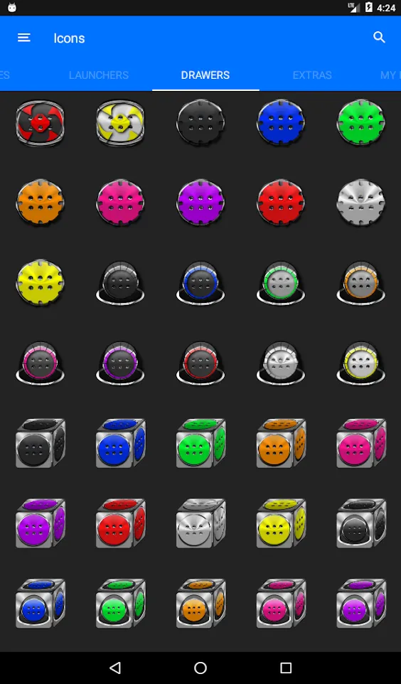 Blue Glass Orb Icon Pack | Indus Appstore | Screenshot