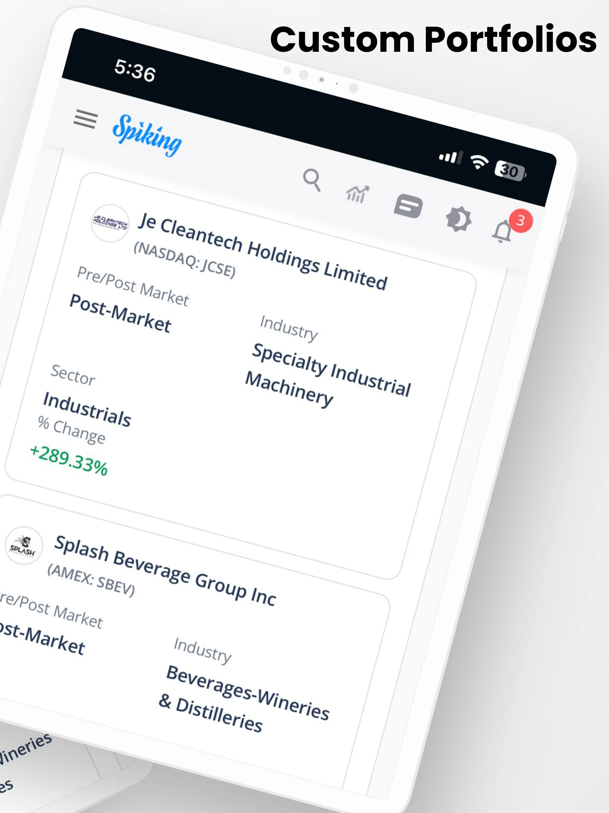 Spiking Stocks Trading AI Data | Indus Appstore | Screenshot