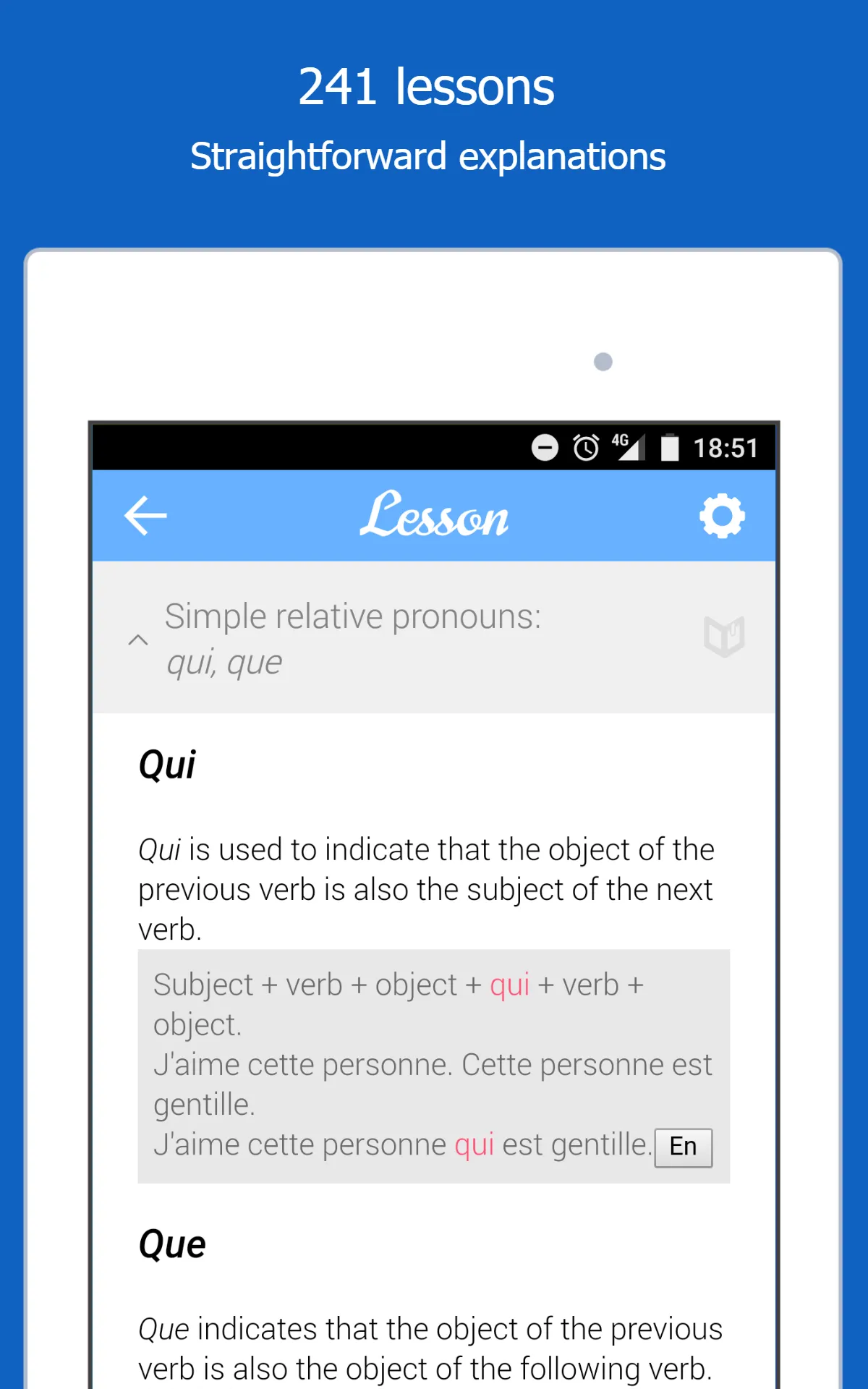 Dr French, French grammar | Indus Appstore | Screenshot