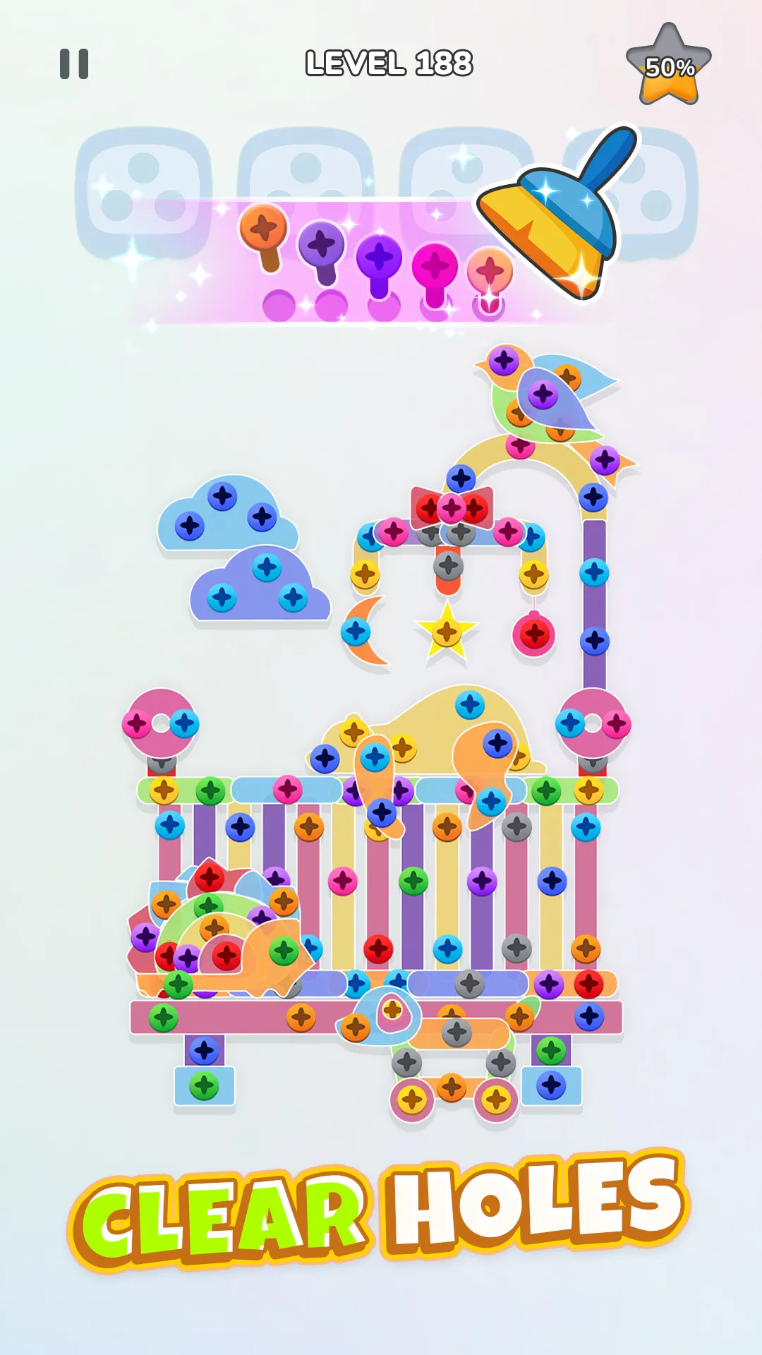 Unscrew Nuts Sort: Pin Puzzle | Indus Appstore | Screenshot