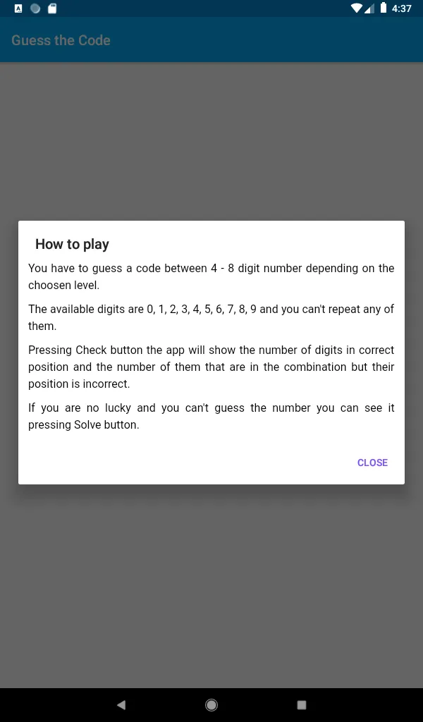 Guess the Code | Indus Appstore | Screenshot