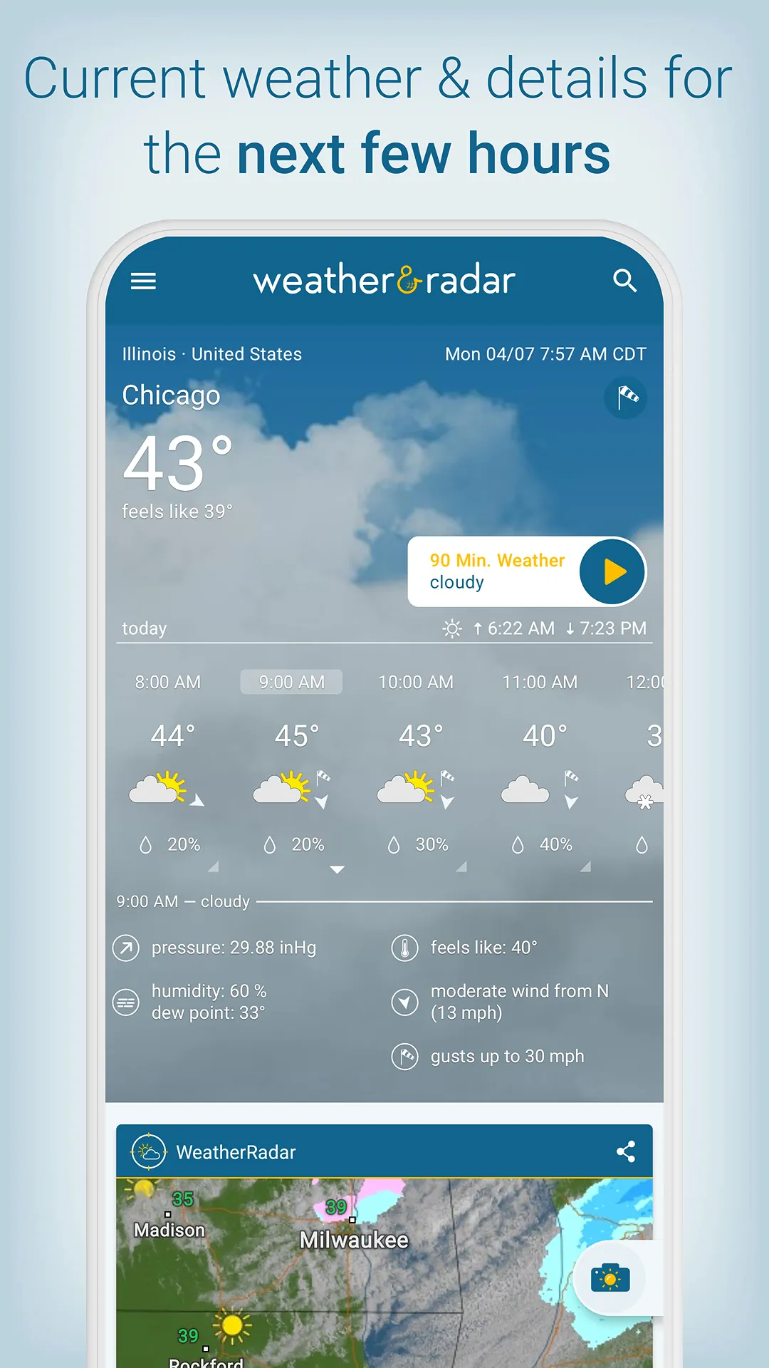 Weather & Radar - Storm radar | Indus Appstore | Screenshot